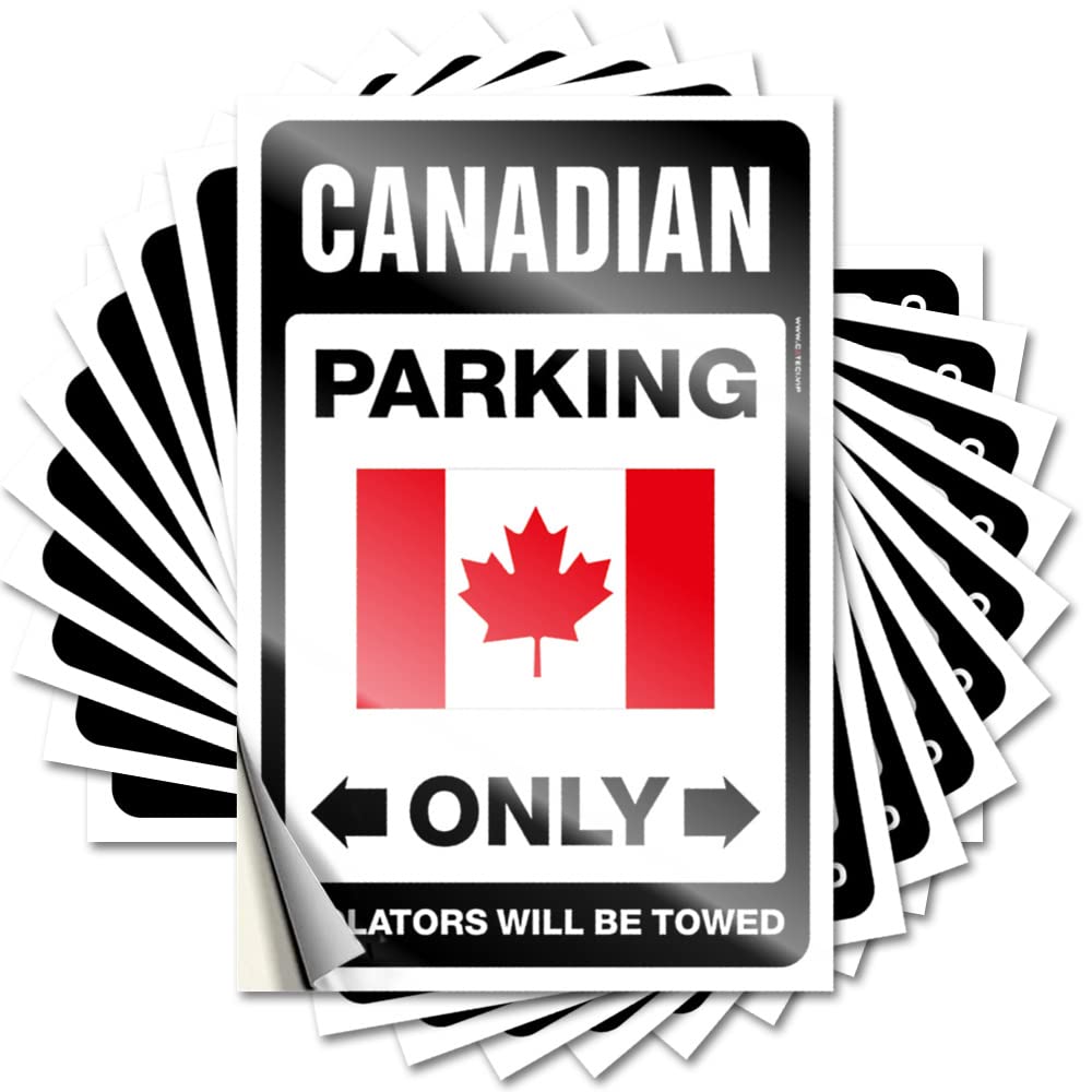 Fzfn Colour Music Funny Sticker - High Boss Case Canadian Parking Only(6X9cm)