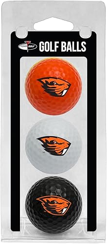 Vista 45 de Team Golf NCAA - Pelotas de golf de tamaño reglamentario, paquete de 3, impresión duradera del equipo a todo color varios colores del equipo.