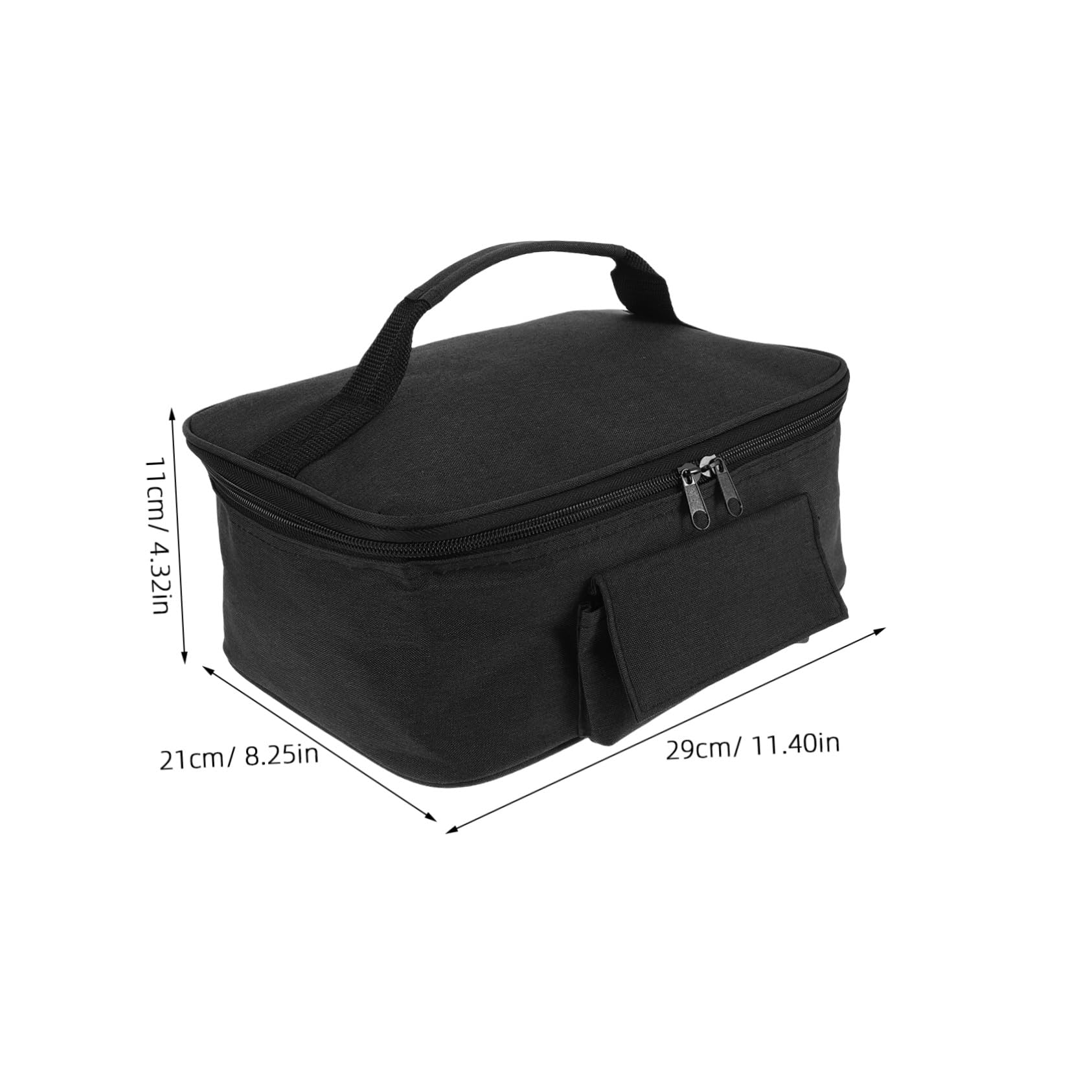 Bolsa Térmica para Alimentos de Coche 12v, Negra, Gran Capacidad