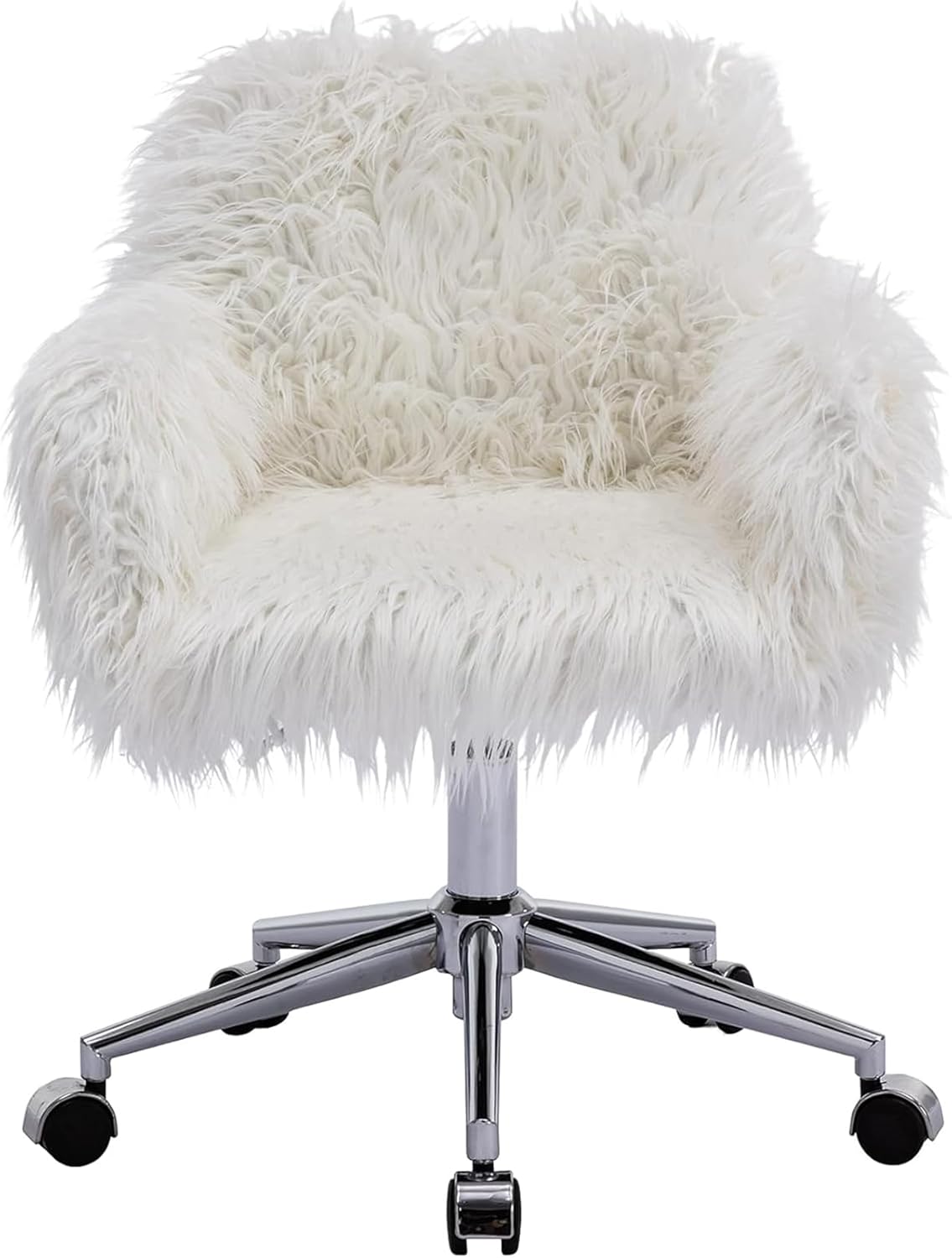 Fluffy Office Desk Chair Modern Faux Fur Makeup UK Ubuy