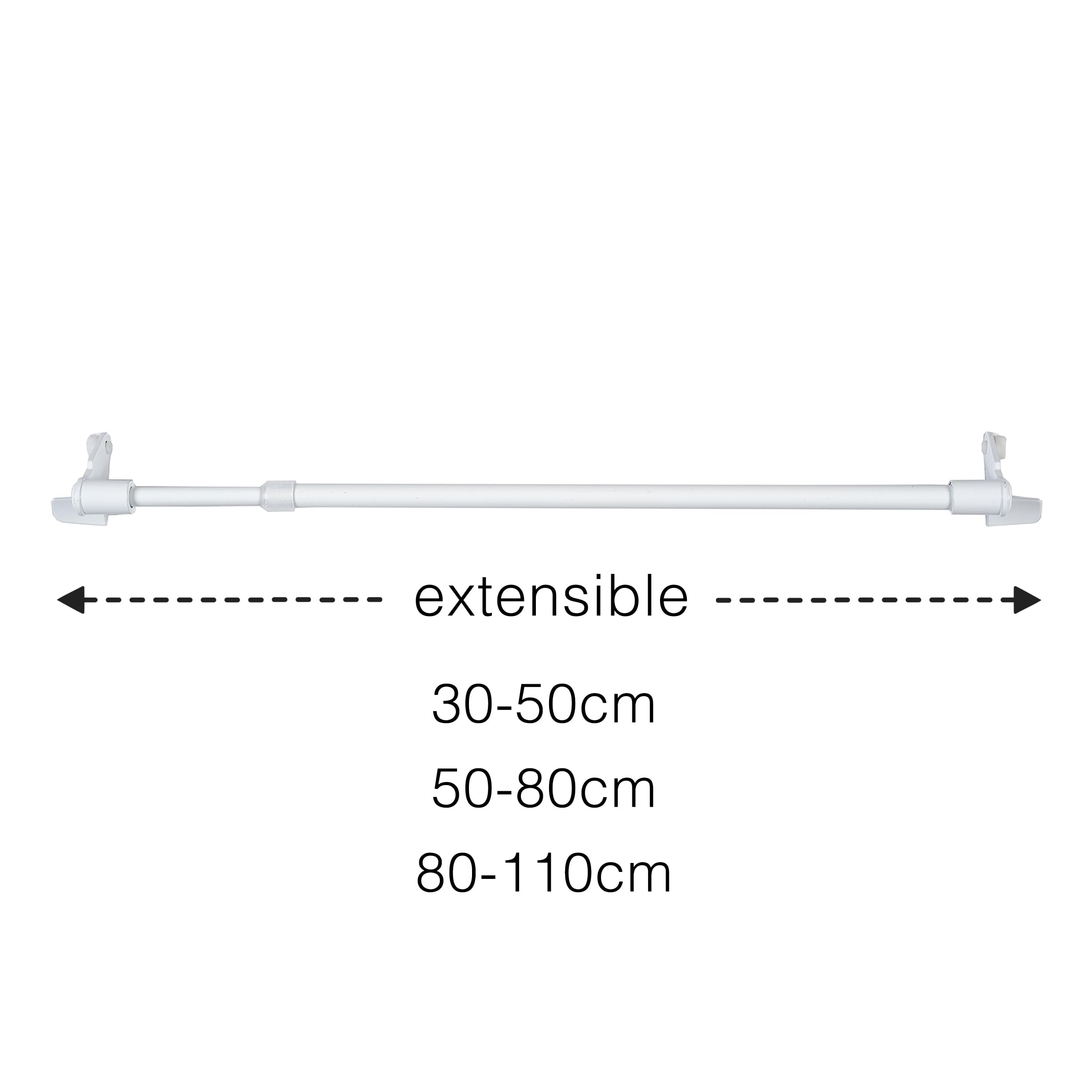 Tringle Extensible Sans Percer SYEYCW 3 Pièces Tringles à Rideaux Extensibles, 30-50cm Tringle à Rail Rideau Tringle Extensible Sans Percer SYEYCW 3 Pièces Tringles à Rideaux Extensibles, 30-50cm Tringle à Rail Rideau
