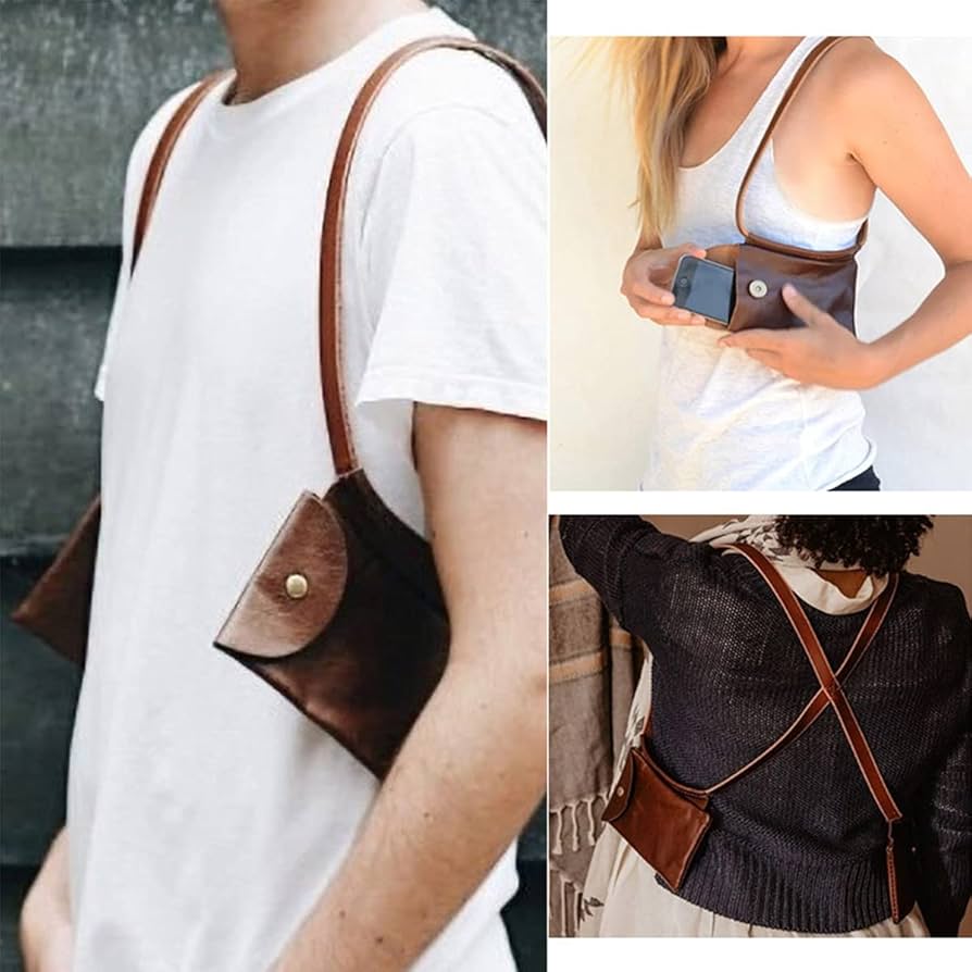 Amazon.co.jp: 中世のクロスボディバッグ、レザーショルダー