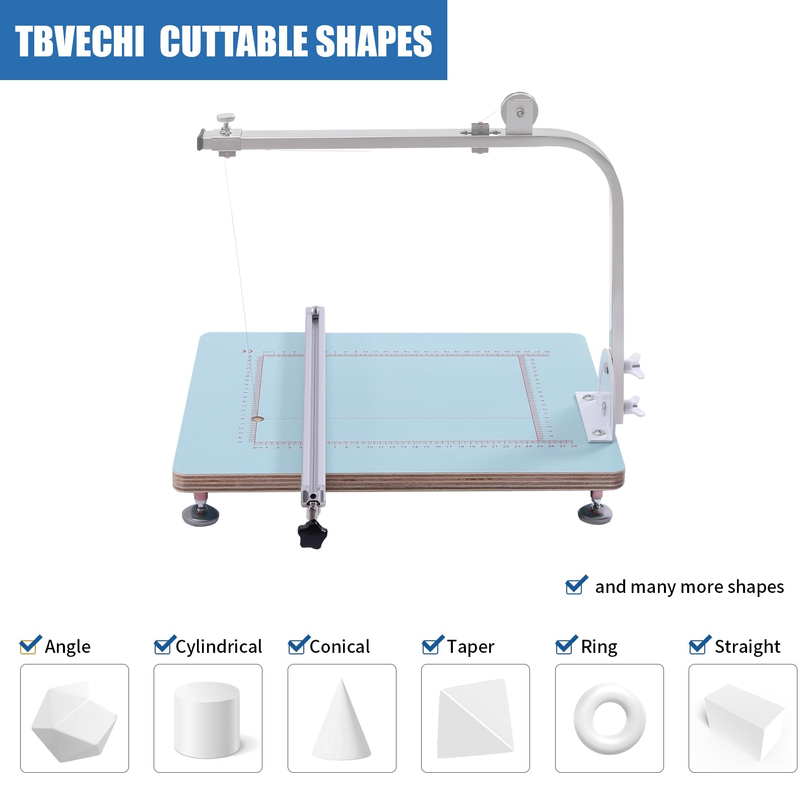72W Hot Wire Foam Cutter Working Table Tool Styrofoam Cutting Machine Cutting Tool Sponge Foam Cutter Adjustable Angle Foam Board Cutter for Cutting Foam Model Sculpting and Prototype