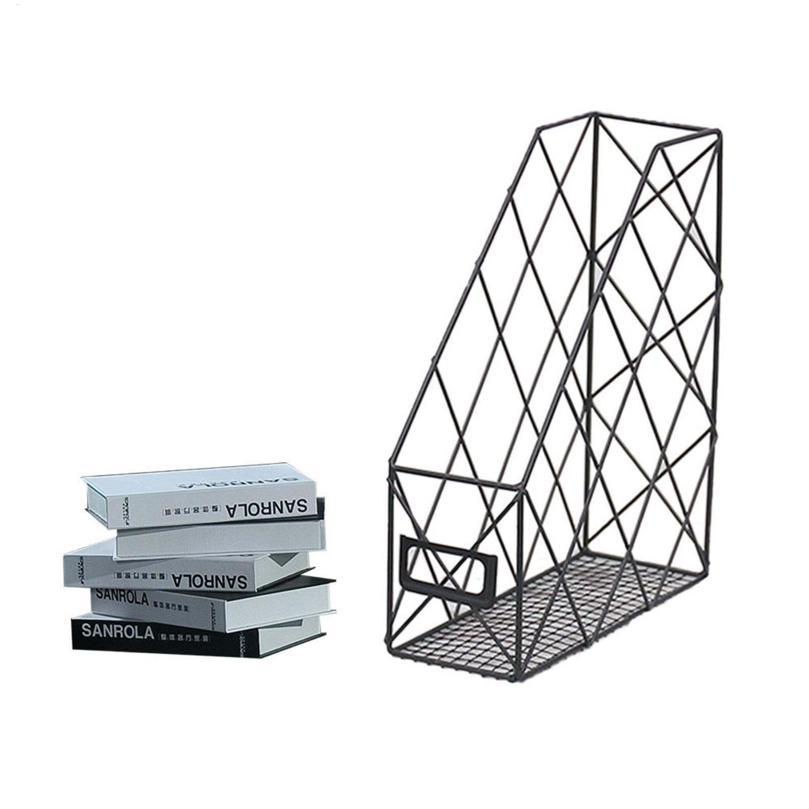 Porta documenti da scrivania in metallo – Porta documenti | Rack in cartone | Porta diari | Scatola portaoggetti | Porta documenti | Divisore per documenti | Organizer da scrivania per