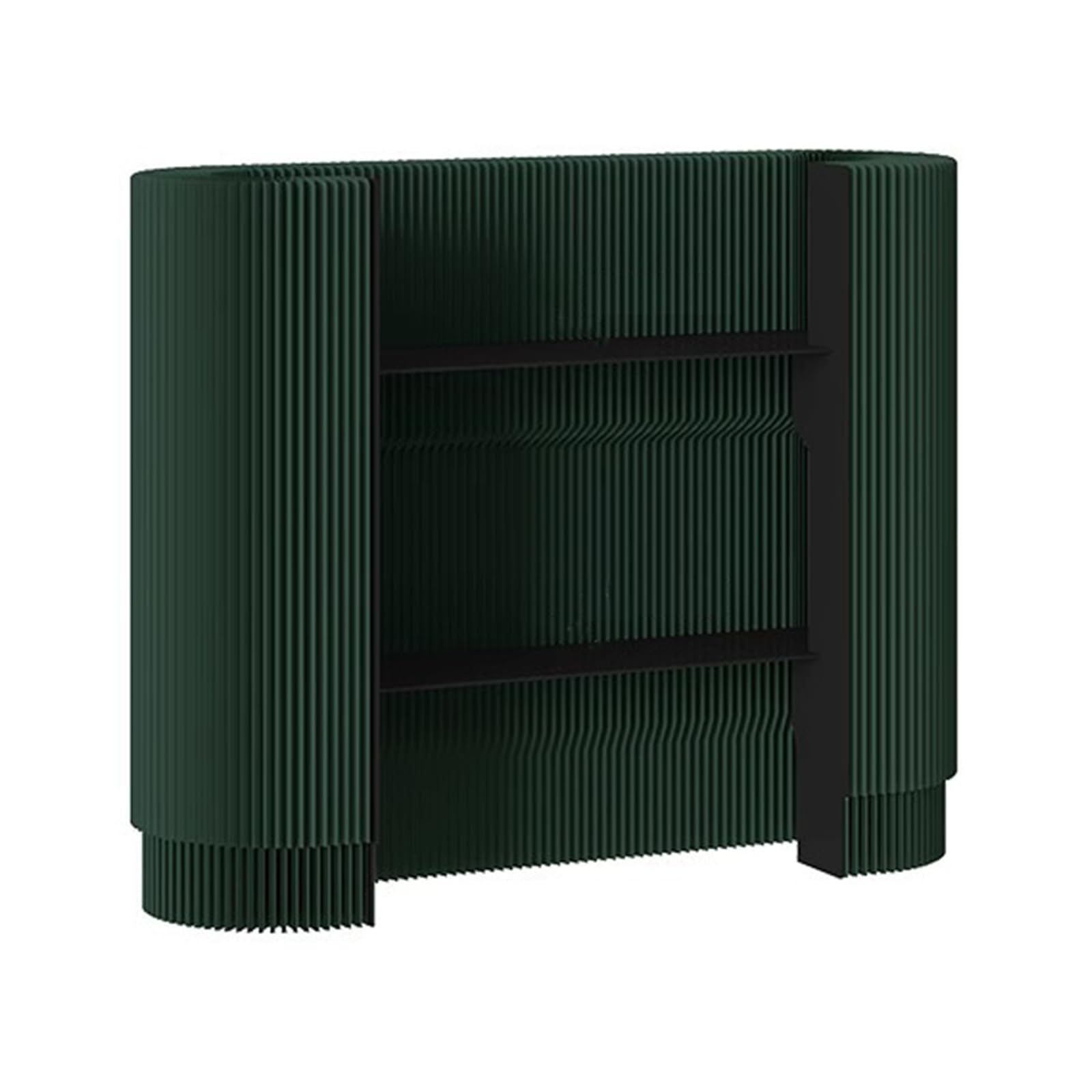 Compteur de réception réglable avec étagère à 2 positions – Parfait pour les marchés, les épiceries, les hôtels, les bars et les magasins de détail (vert foncé) – Design moderne, utilisation