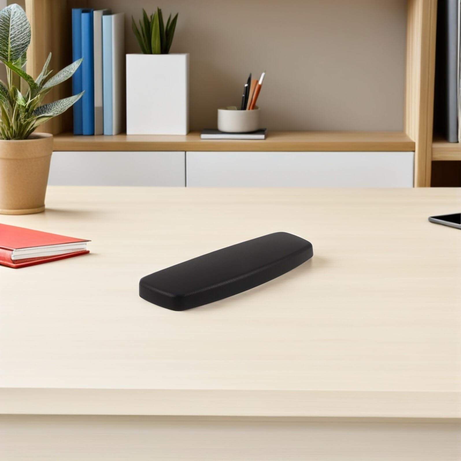 TOYANDONA Braccioli Regolabili in Pelle Pu e Plastica 2 Pezzi Design Ergonomico Supporto Comfort Migliorato per Sedia Ufficio e Gaming per Uso Quotidiano e Lavoro