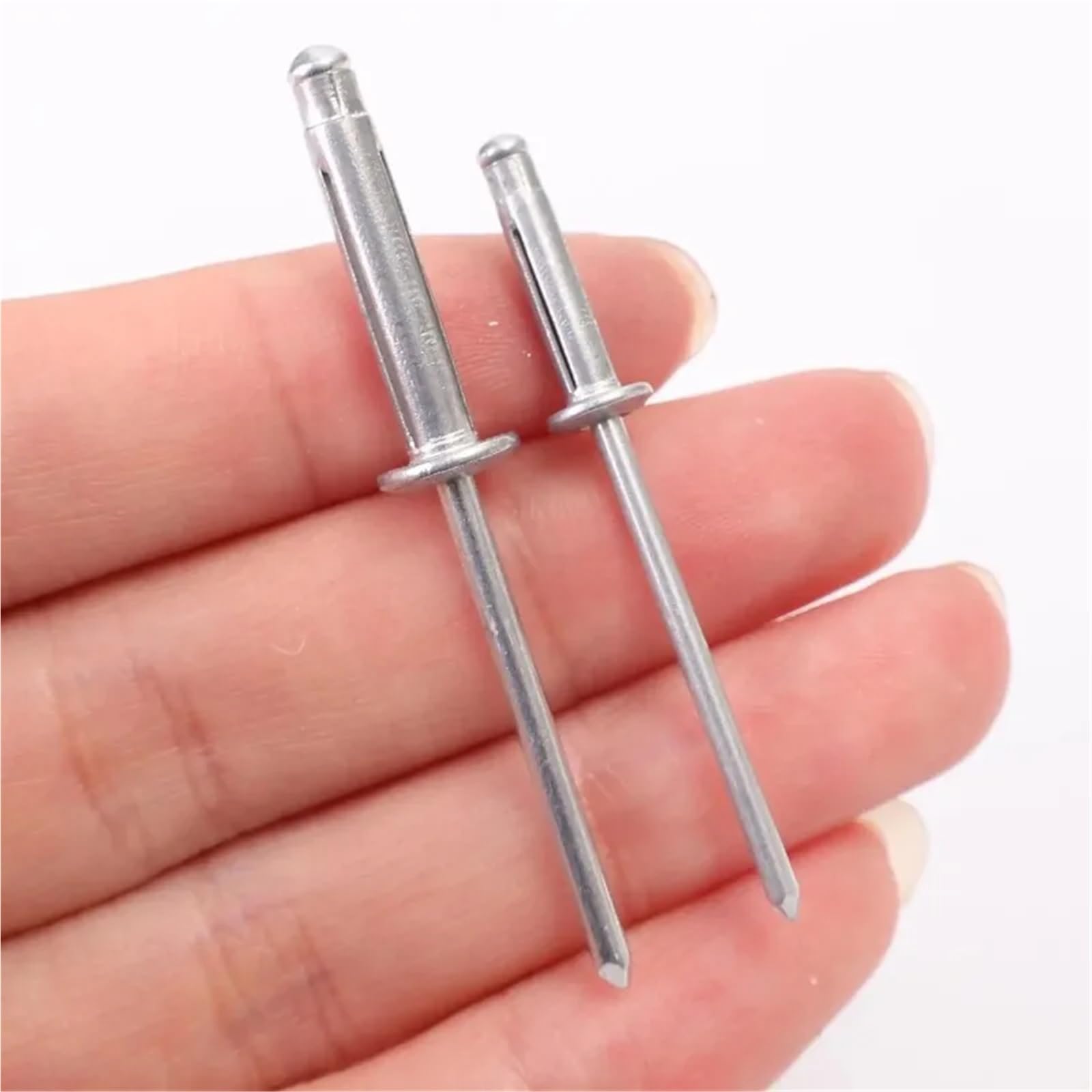 Rivetti ciechi, Kit assortimento di rivetti ciechi in alluminio a tre ante a testa tonda, 50-300 pezzi, 3,2x14/4x21 mm(M4,300PCS)
