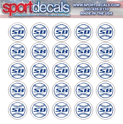 Sportdecals Baseball Stolen Base Award Decals Royal White
