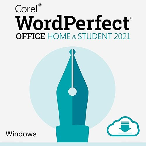 Corel WordPerfect Office Home & Student 2021 Paquete de oficina de procesador de textos, hojas de cálculo y software de presentación Descarga de PC