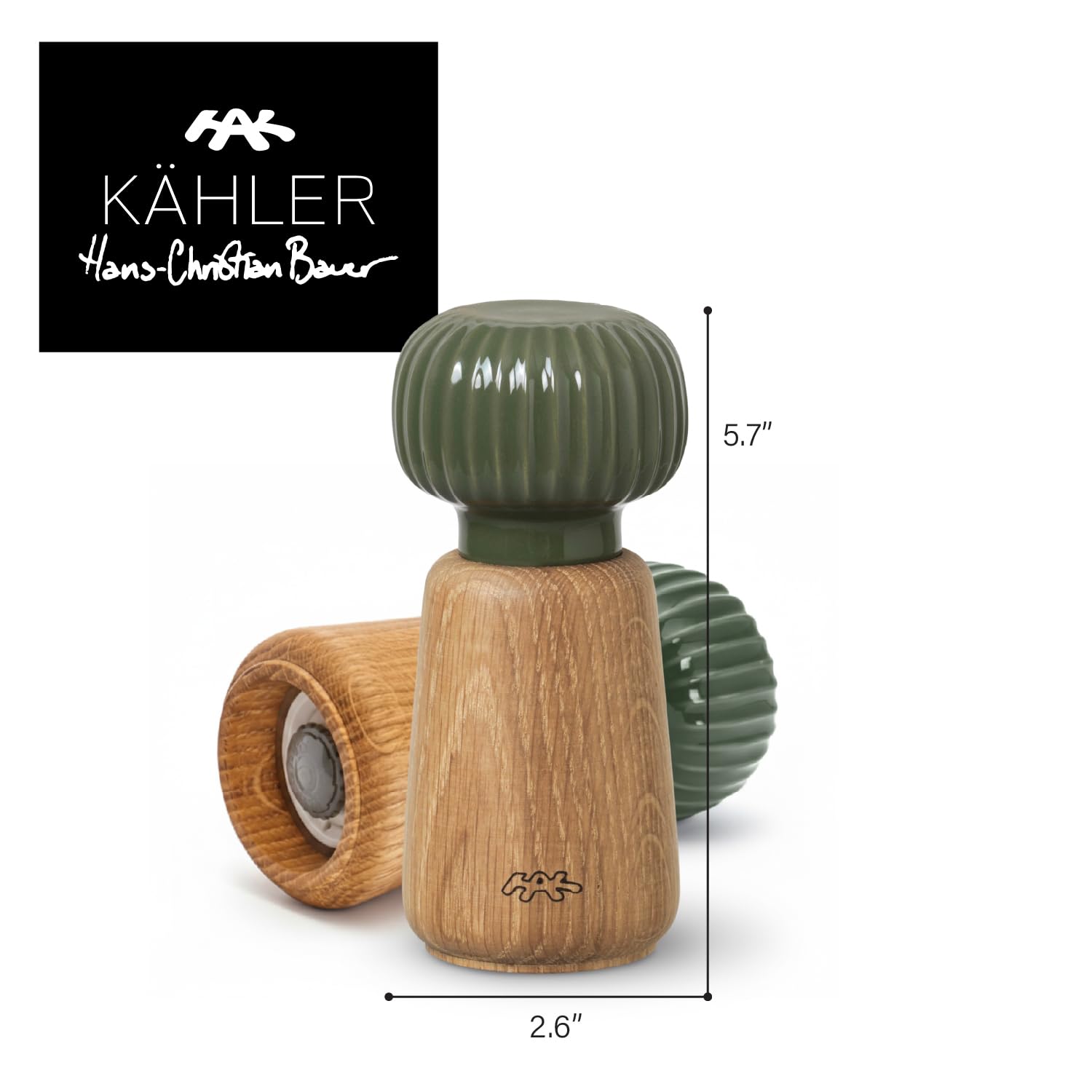 Amazon | Kahler Hammershoi ソルトアンドペッパーグラインダー ダーク