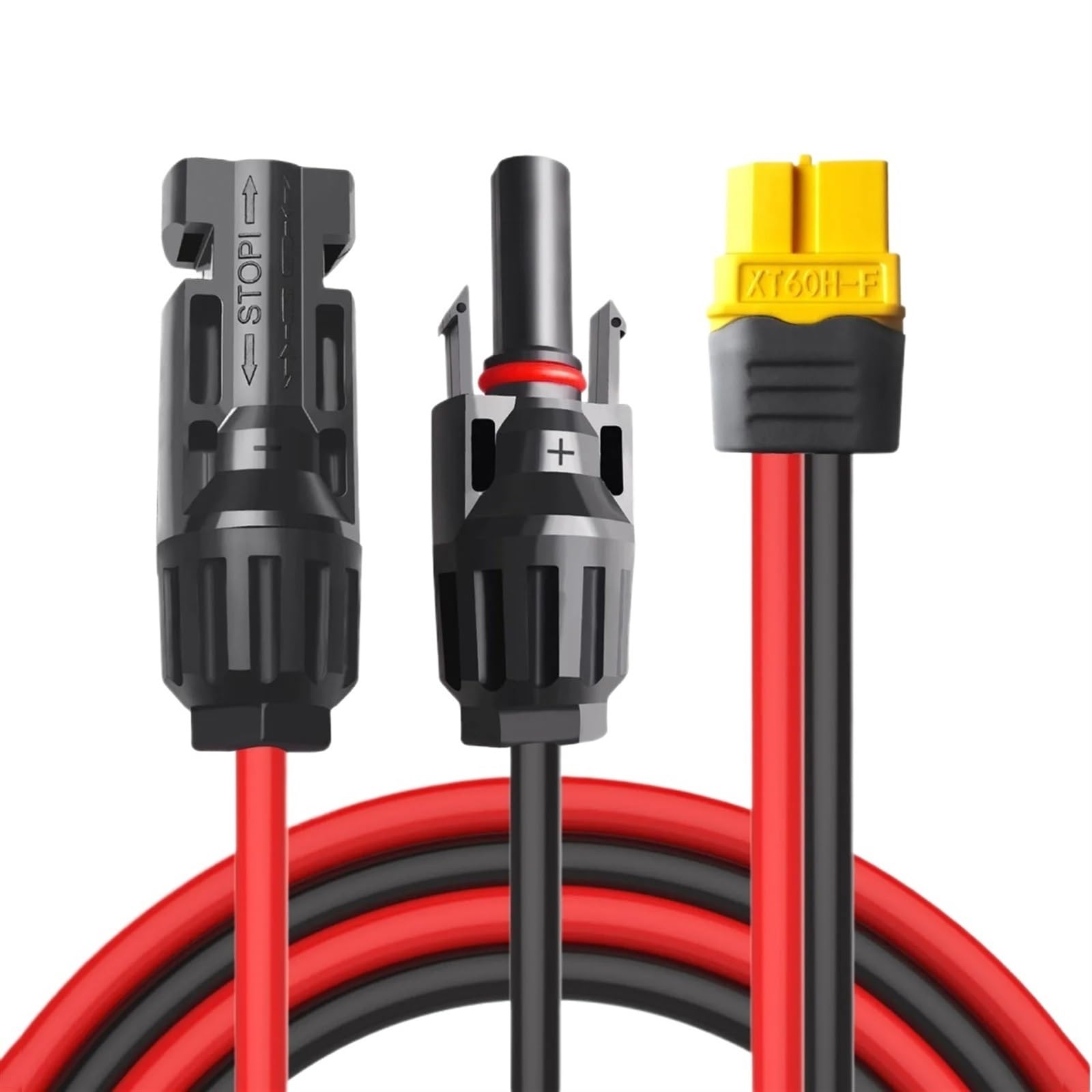 T10075 XT60 adapter do złącza solarnego męskiego żeńskiego przedłużacz do ładowania 12 AWG 3 metry przenośny kabel do elektrowni