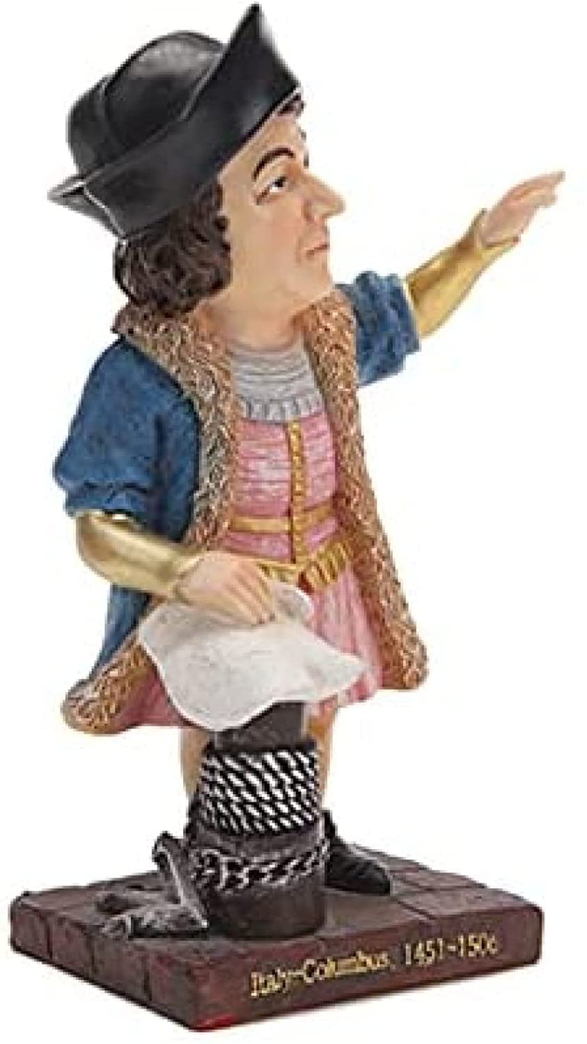 Figurka Ogrodowa,Do domu Kuchnia i jadalnia Zewnętrzne patio, trawnik i rzeźby w ogrodzie Statua Figurka Ozdoby Światowe gwiazdy Model, Navigator Columbus Replica Rzemiosło z żywicy Ozdoby