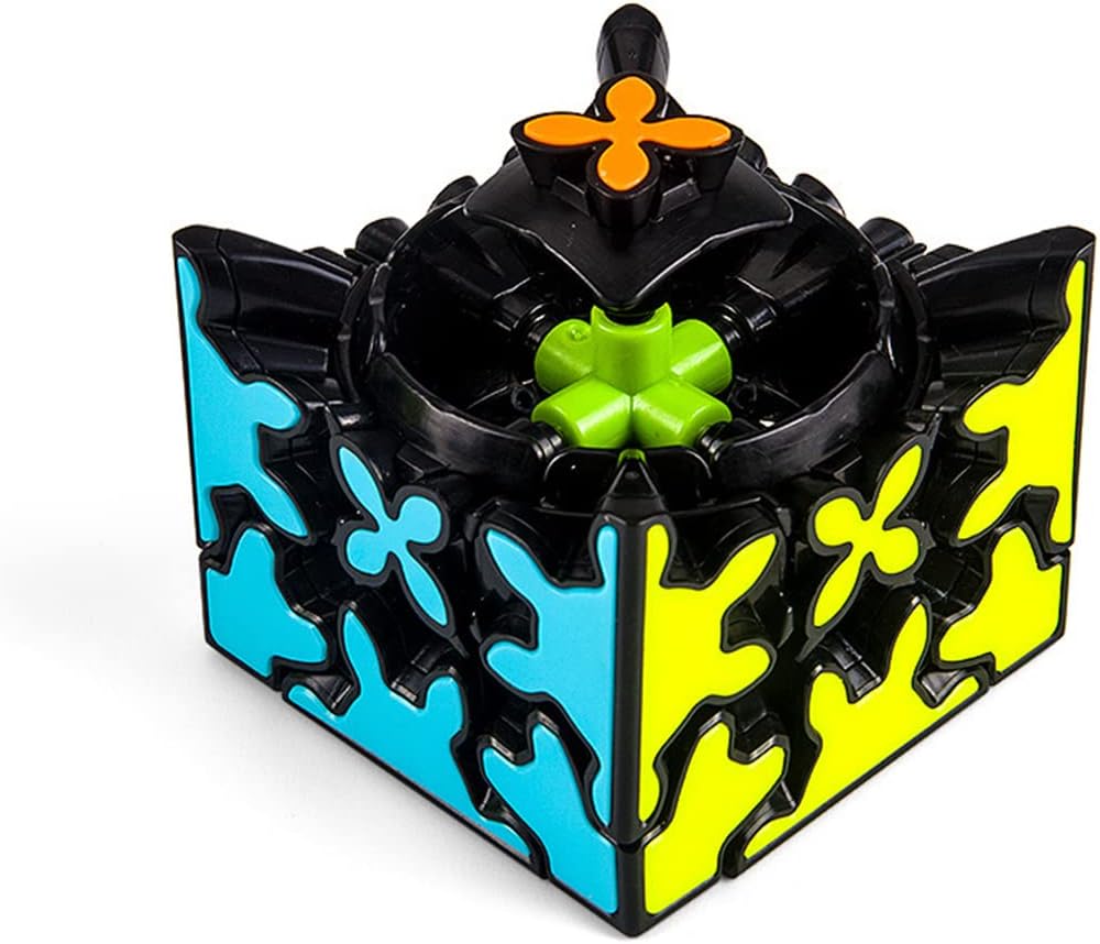 3×3 Gear Cube Three-Dimensional Gear Structure Brain Teaser Puzzle Cube Collection for Kids Suitable for Brain Development Puzzle Games Colorful