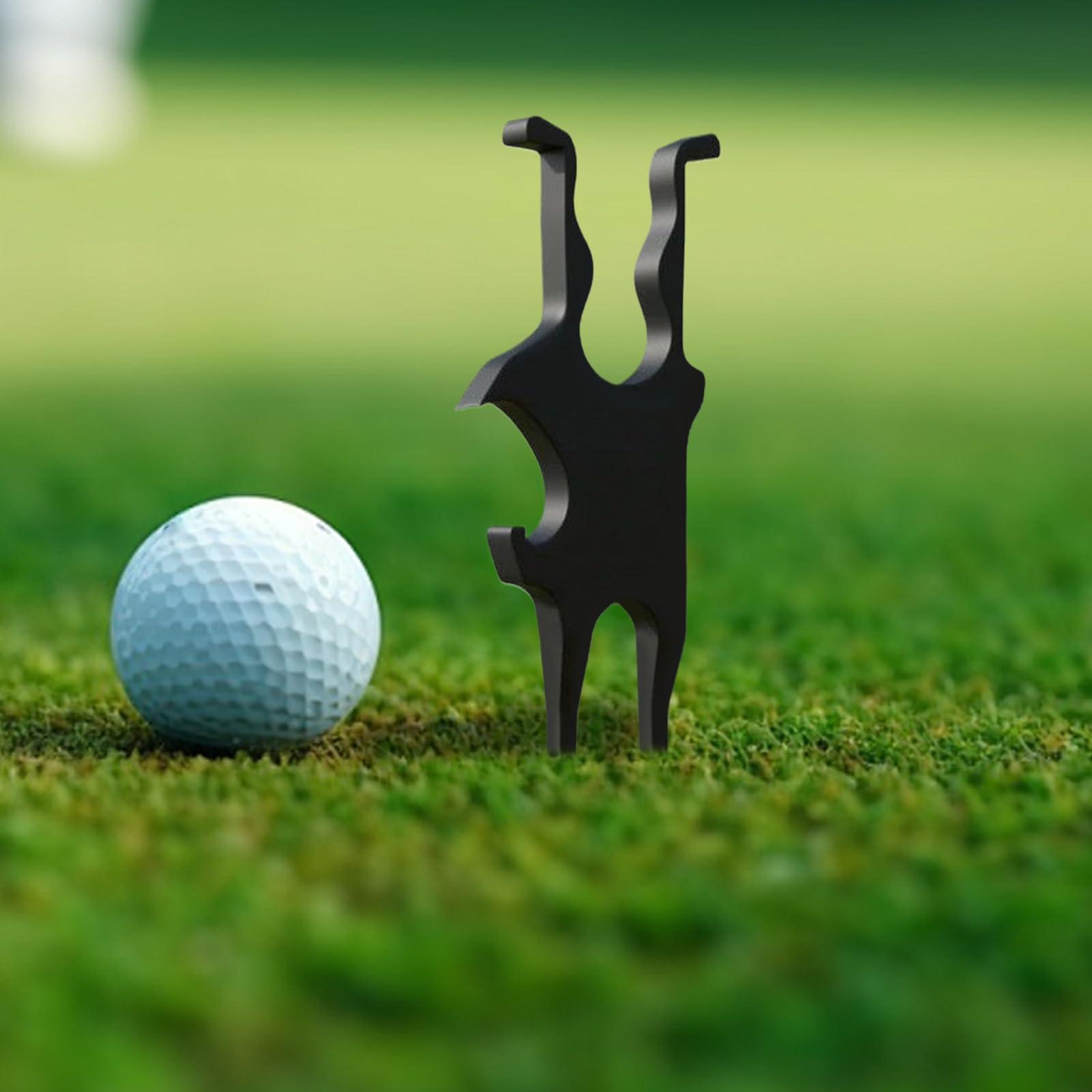 Outil de divot de golf, outil de golf Gimme, fusil de chasse à bière et outil de divot, 2 en 1 Golf E ssential, marqueur de balle magnétique inclus, 10,2 x 3,8 x 0,6 cm, pour jeux de plein