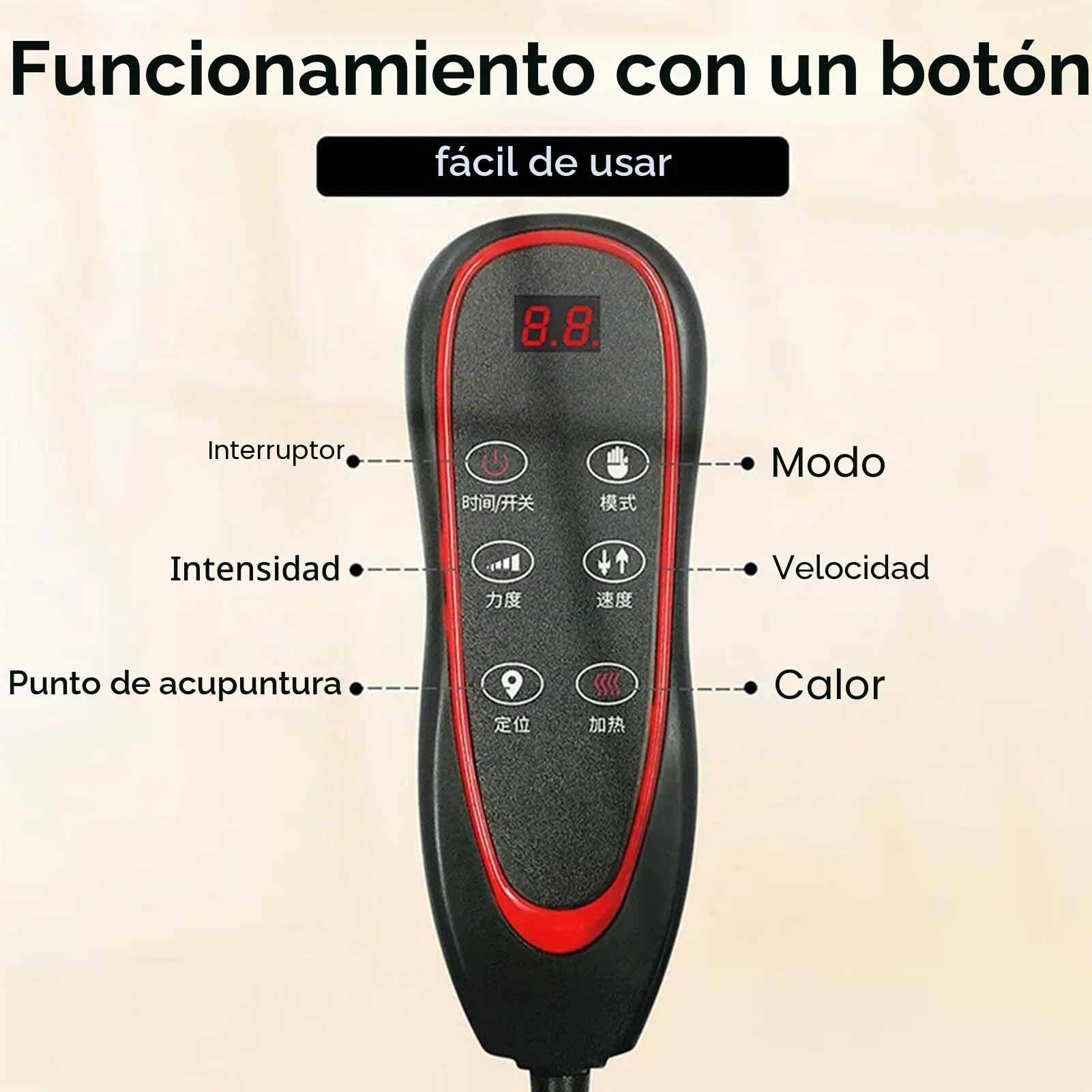 KardoL Estera Masaje De Cuerpo Entero Vibratoria, 20 Cabezales De Masaje De Cuello, Colchón De Masaje Calefactado De Aliviar El Dolor En El Cuello, Espalda, Cintura, Piernas