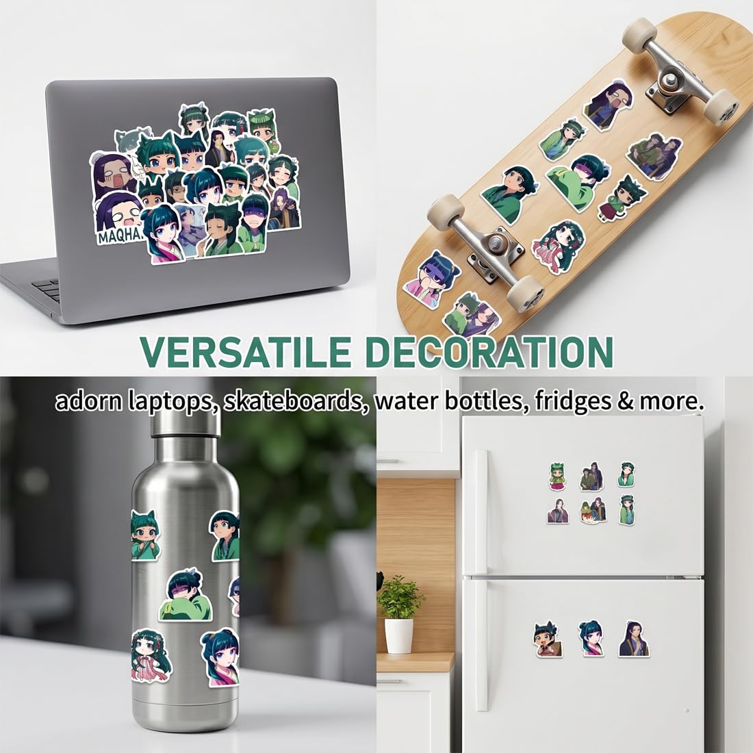 The Apothecary 51 Adesivi Set, Sticker Anime, colorati, impermeabili, per Laptop, Valigia, Skateboard, Auto, Bambini, Adolescenti, Decorativi