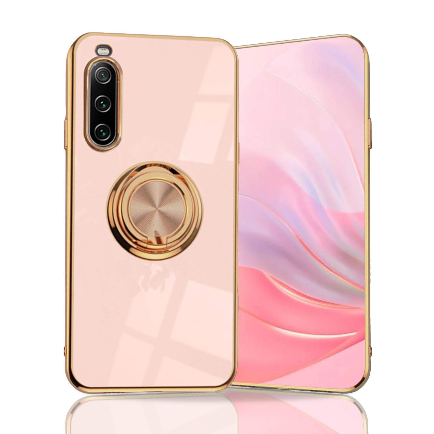 SHIEID Cover Trasparente Per Sony Xperia 10 V – Bordi Colorati E Paraurti In TPU – Custodia Sottile Antingiallimento Grigia - 3