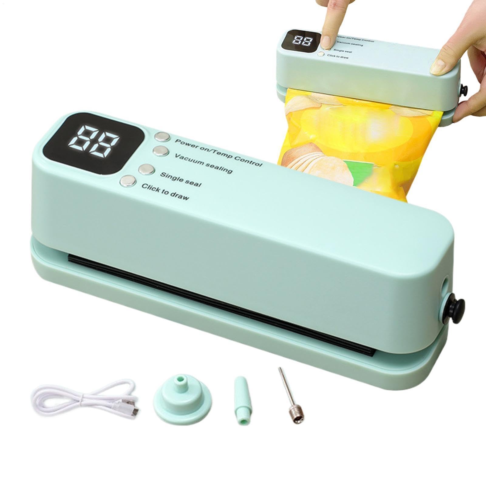 Économiseur sous vide portable et appareil de scellage sans fil compact pour cuisine
