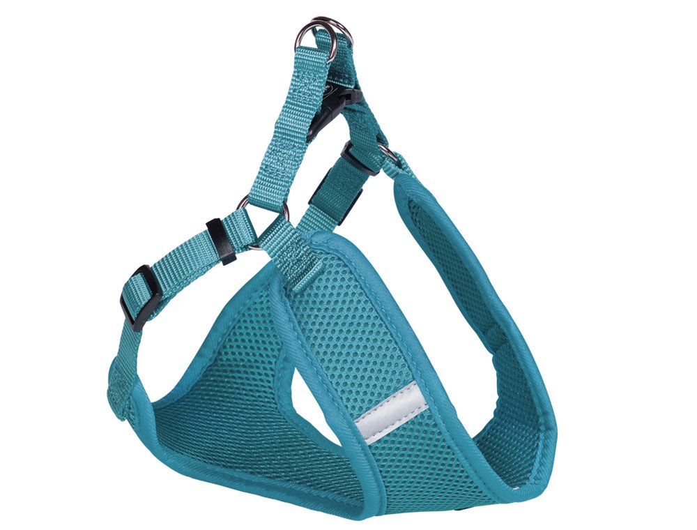 Nobby Mesh Harness with Reflective Stripe, Small, Turquoise