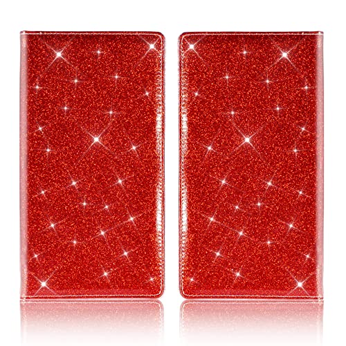 Image of TOURSUIT Car Registration & Insurance Card Holder, Glitter Red
