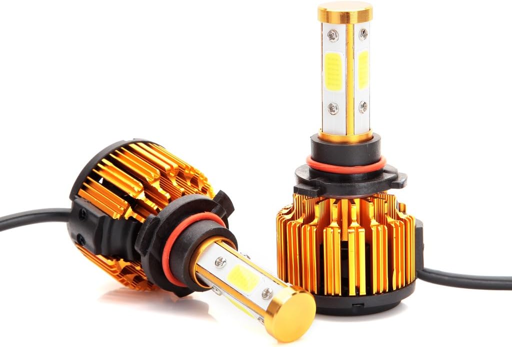 12000LM 4-Sides 9005/HB3 LED High or Low Beam Headlight Kit 6000K White Bulbs Super Bright - 2 Year Warranty