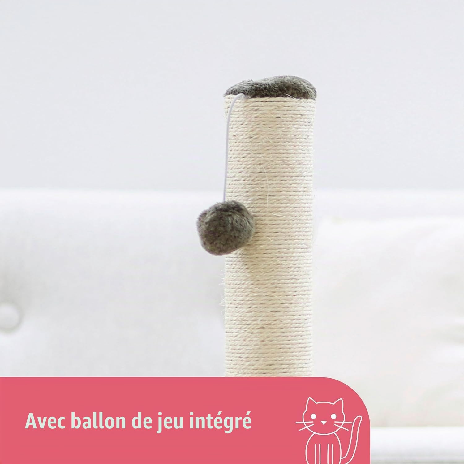 Kerbl Tube à Gratter Opal Maxi 78 cm pour Chat