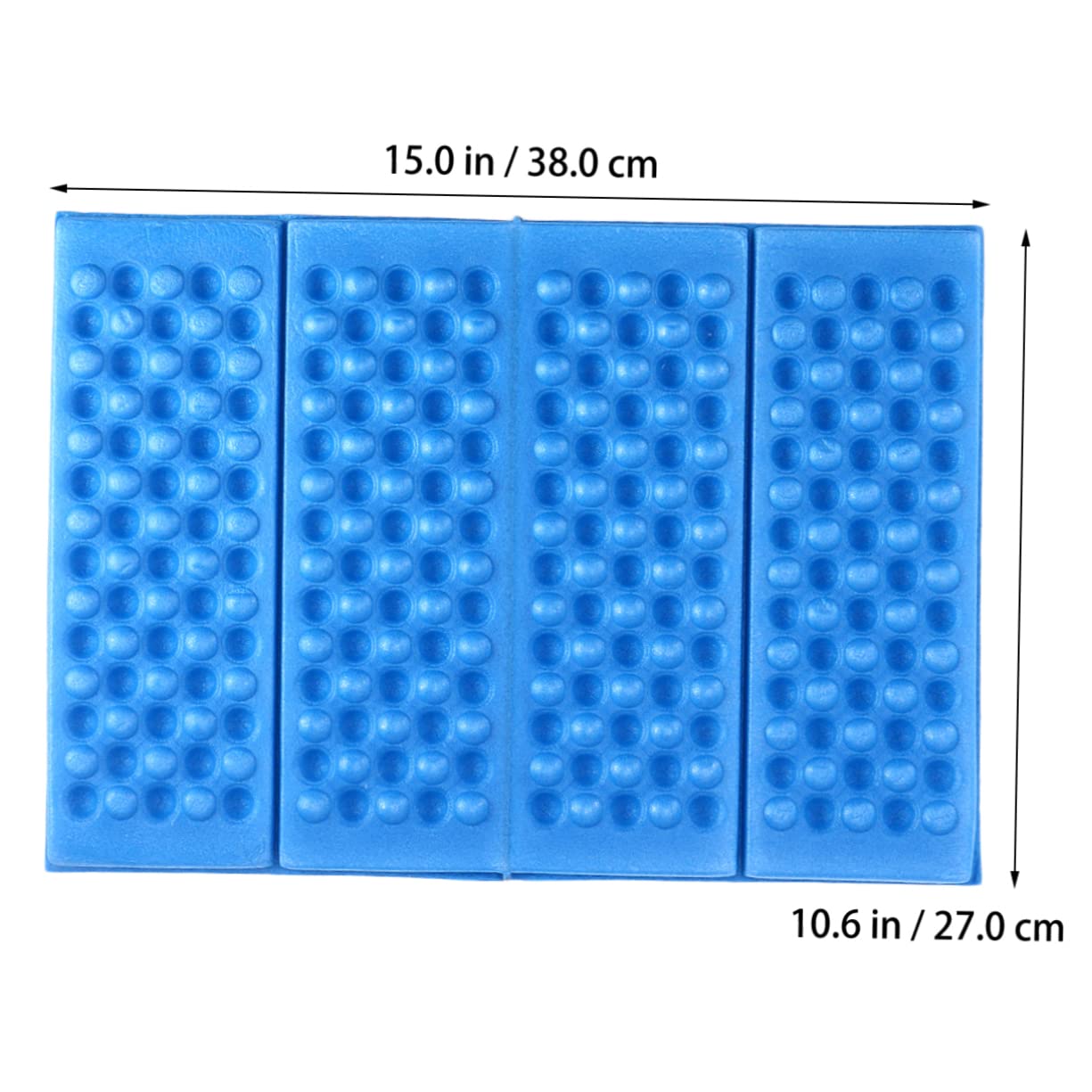 Abaodam 2 PCS Folding Xpe Seat Cushions with Storage Bag for Camping Picnic Park and Outdoor Activities Lightweight Heat Cold Resistant Blue