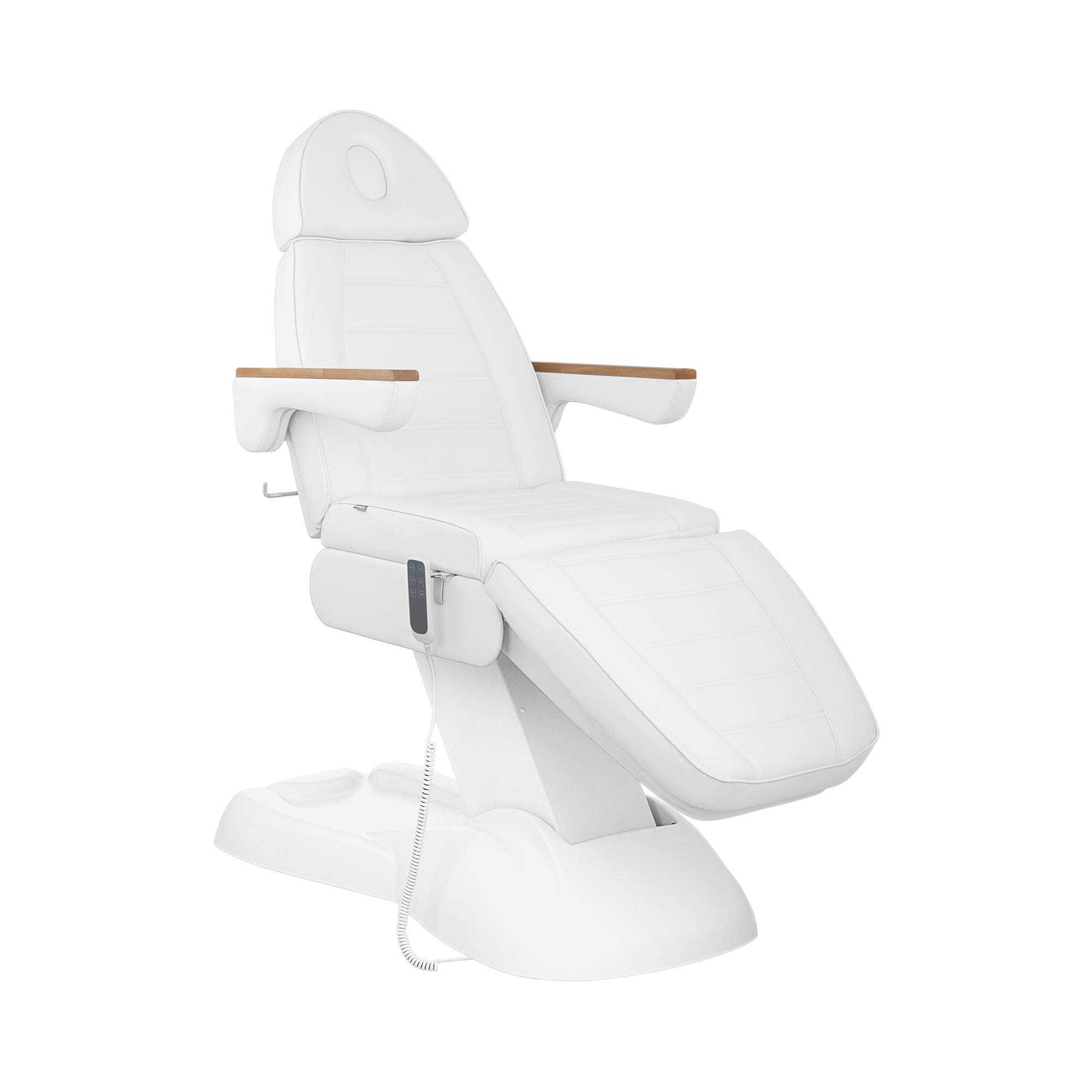 Physa Elektrische Kosmetikliege 3 motoren 300 W 203 x 62 x 64-86 cm 150 kg weiß Behandlungsliege Kosmetikstuhl Therapieliege Tattooliege