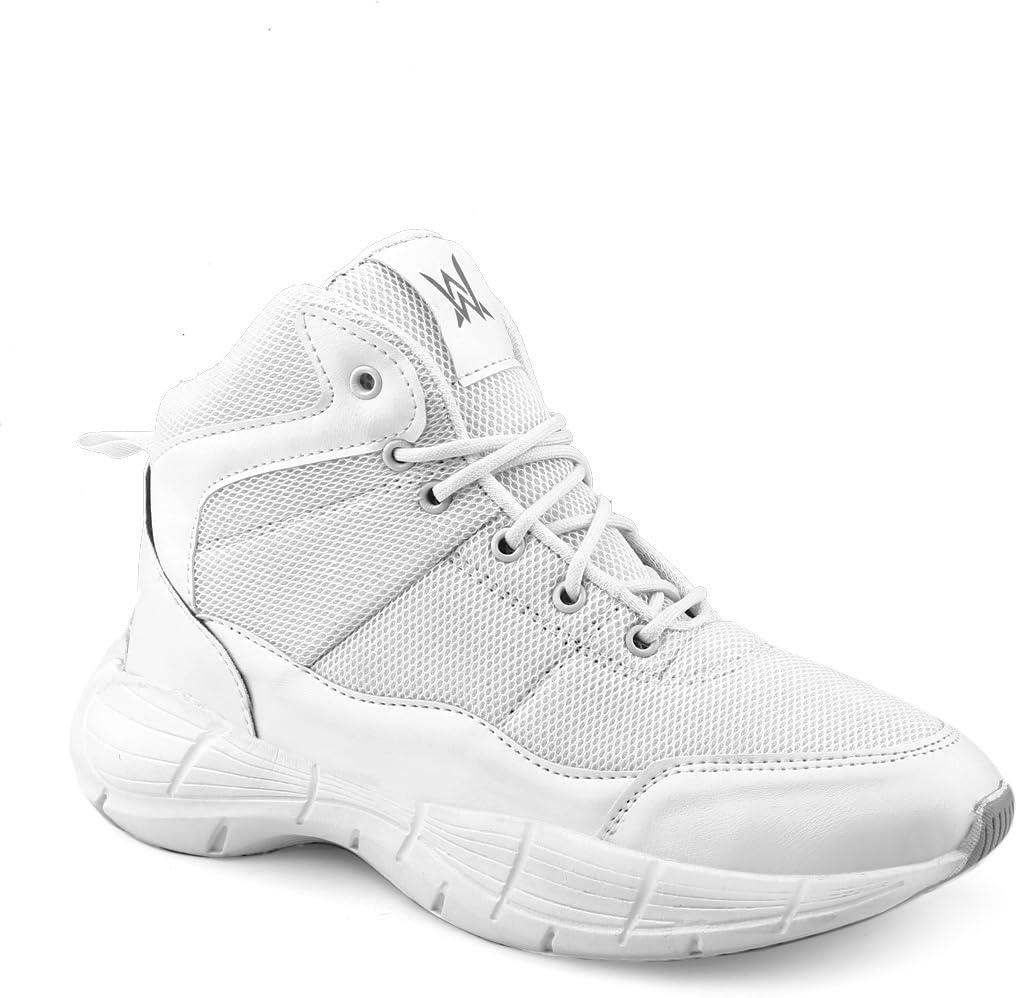 WOAKERS Synthetic Leather Casual Walking Shoes for Men (White, 8 UK) (B0CV12ZQSF) Amazon Price History, Amazon Price Tracker