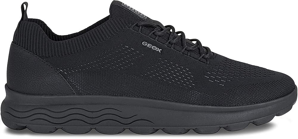 Geox Men's U Spherica A Trainers, Black, 12 UK