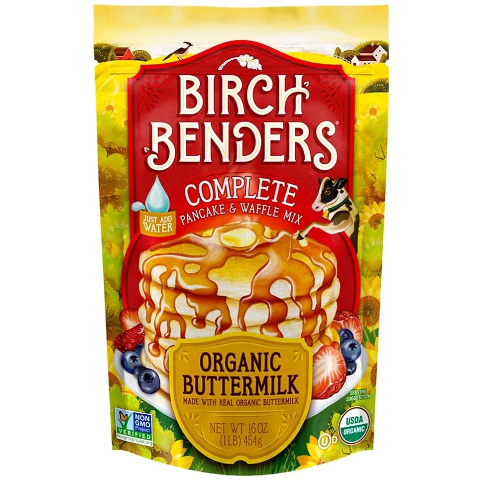 Birch Benders American Pancake and Waffle Mix (16oz, Buttermilk)USDA Organic