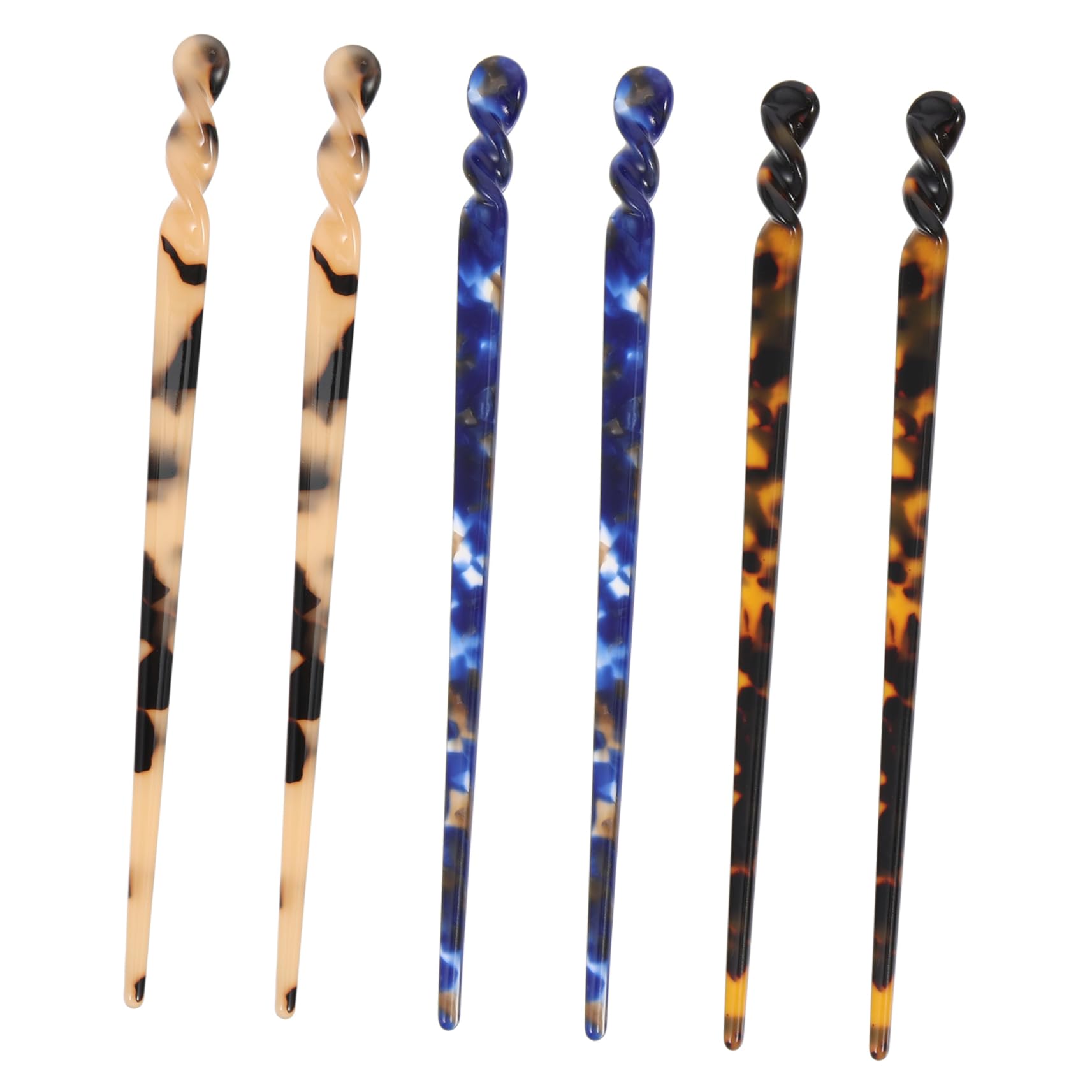 FRCOLOR 3 Set Di Forcine Per Eleganti Accessori Per Stile Retrò Con Bordi Lisci Per Realizzare Chignon Uso Quotidiano 6 Pezzi*3