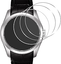 Set of 3 - Made in Japan by Asahi Glass - High Quality 39mm Diameter Circular Glass Film, Tempered Glass Film, 2.5D Round Edge, Bubble-Free, Slim, Easy to Install, Smart Watch Screen Protector Film