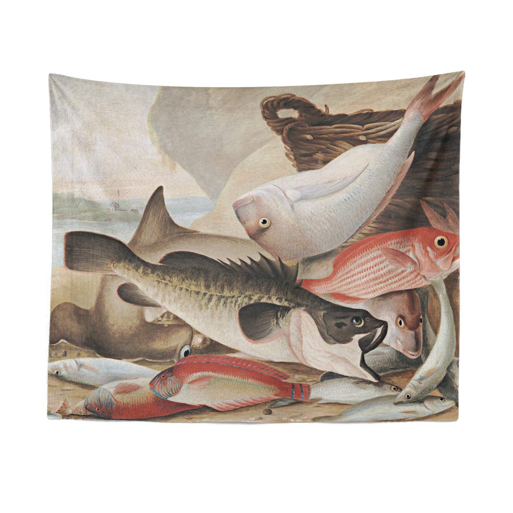 BQEE Tapestry Classical Oil Paiting Wall Hanging Vintage Artist Art Home Decor For Living Room Bedroom Bathroom Kitchen Dorm (59” x 79”, 22)