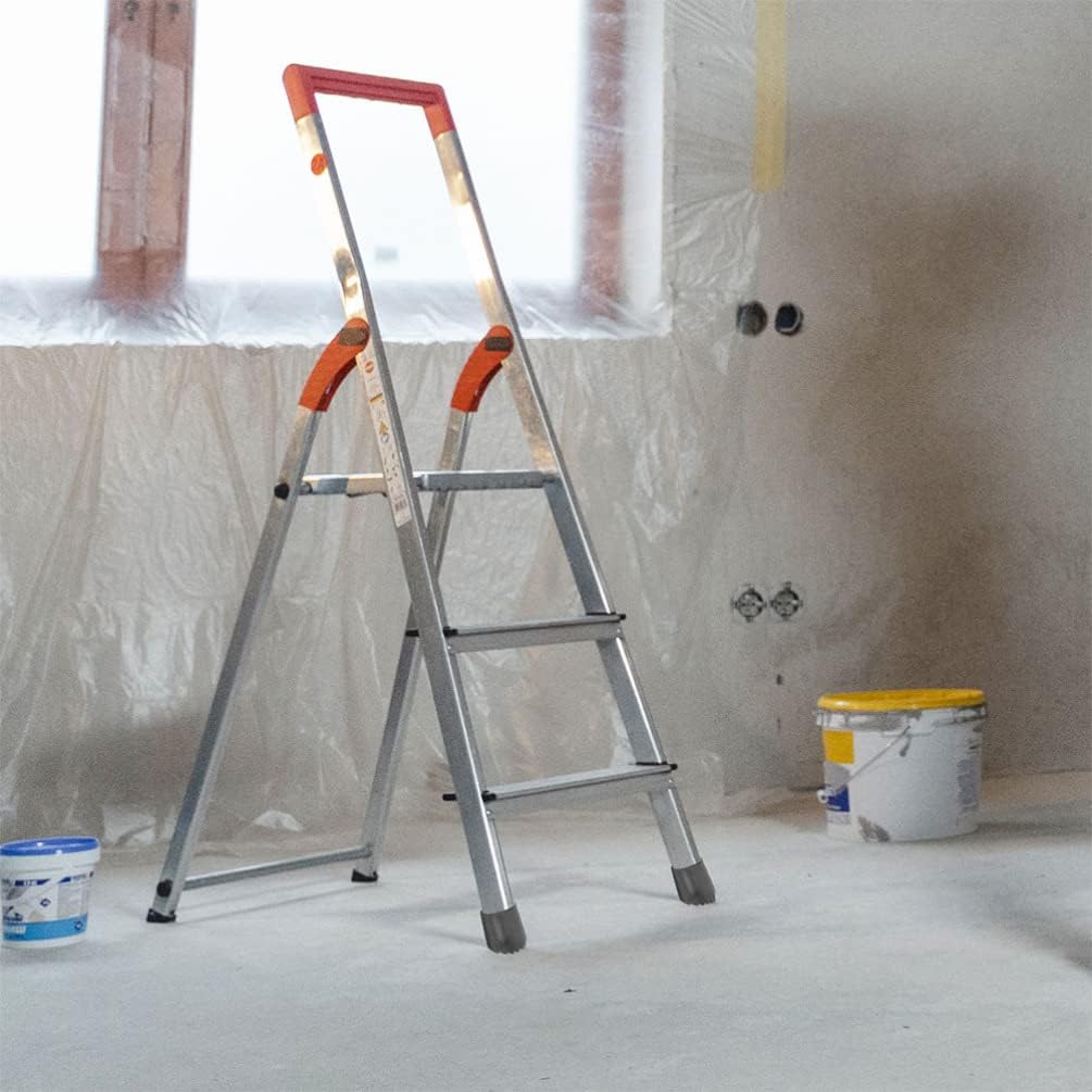 Cabilock 4pcs Non-Slip Rubber Ladder Feet Pads Durable Protective Covers for Ladder Legs Wear-Resistant Anti-Skid Tips for Home and Outdoor Use Fits Inner