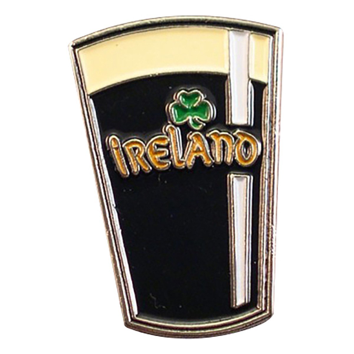 GIFTSEARCHIrish Eire Pint of Stout Guinness Metal Enamel Lapel Pin Badge XJKB3-49