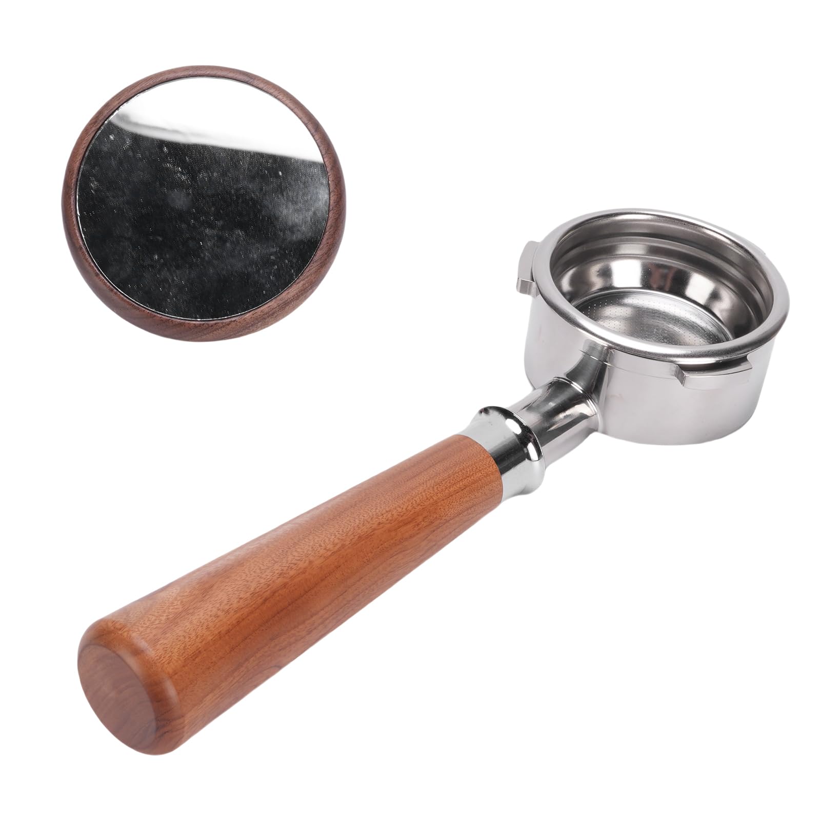 SIXRUN Portafiltro per caffè a 3 Orecchie Adatto per Petrus 58 Mm Universale Senza Fondo con Materiali Ergonomici e di Alta qualità per gli Appassionati della Preparazione del caffè