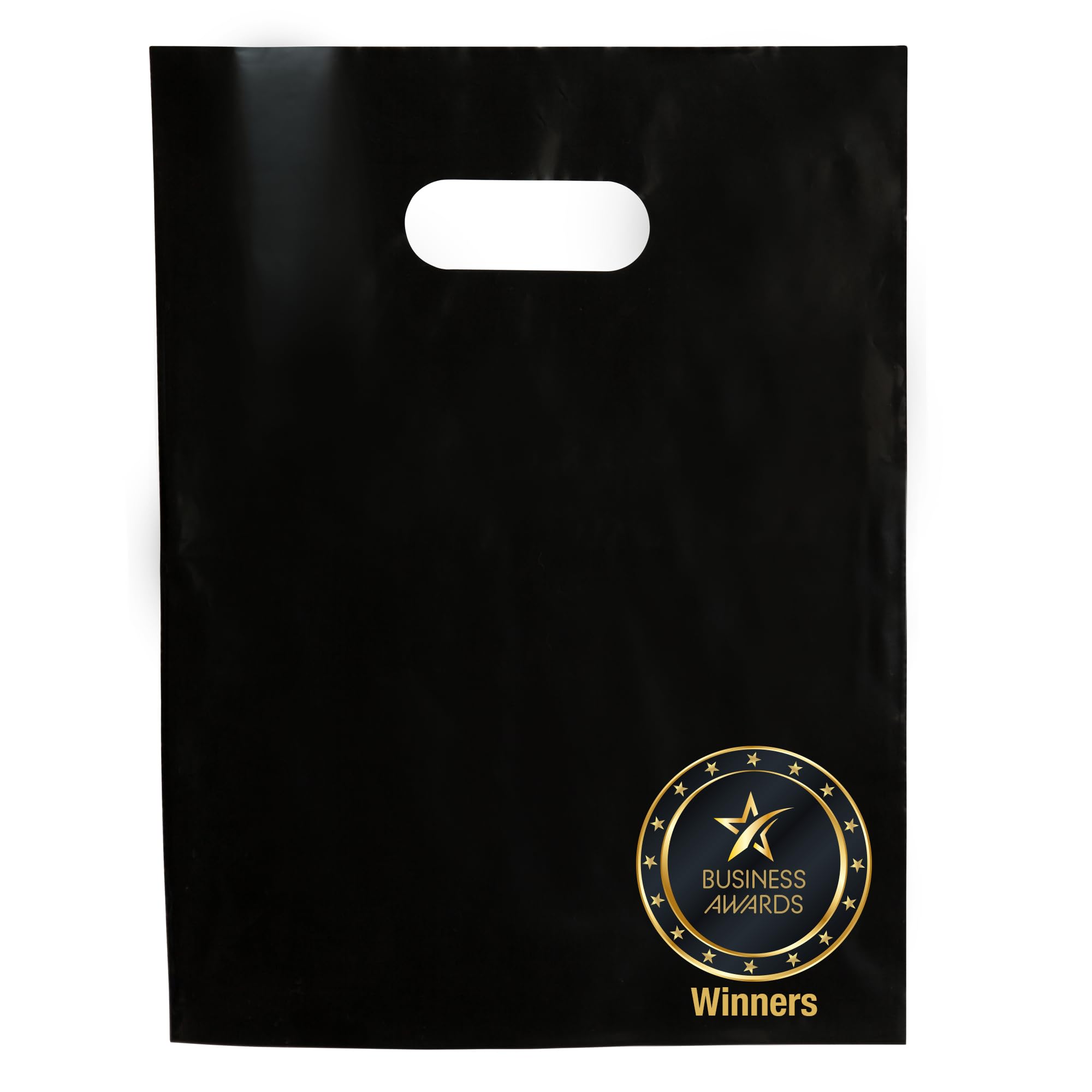 Choice Marts Bags for Small Business 1.5Mil 9"x12" Merchandise Bags Extra Thick Glossy Thank You Bags, Black, Merchandise