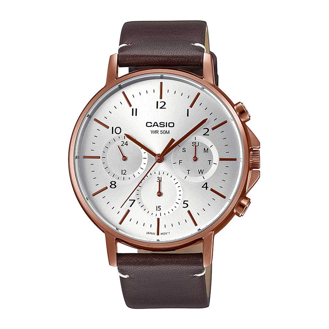 Casio Enticer Men Analog Rose Gold Dial Mens Watch - MTP-E321RL-5AVDF (A1850) (B08XQRLKH5) Amazon Price History, Amazon Price Tracker