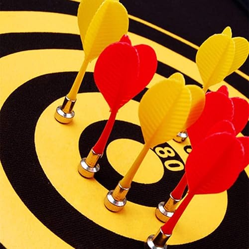 Miniatura 5 de 12 dardos magnéticos de seguridad de plástico de repuesto para niños, niñas y adultos (rojo, amarillo, azul, verde)