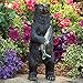 Bits and Pieces - Bear Motion Sensor Statue - Weather Resistant, Hand-painted Polyresin Sculpture - Garden Decoration
