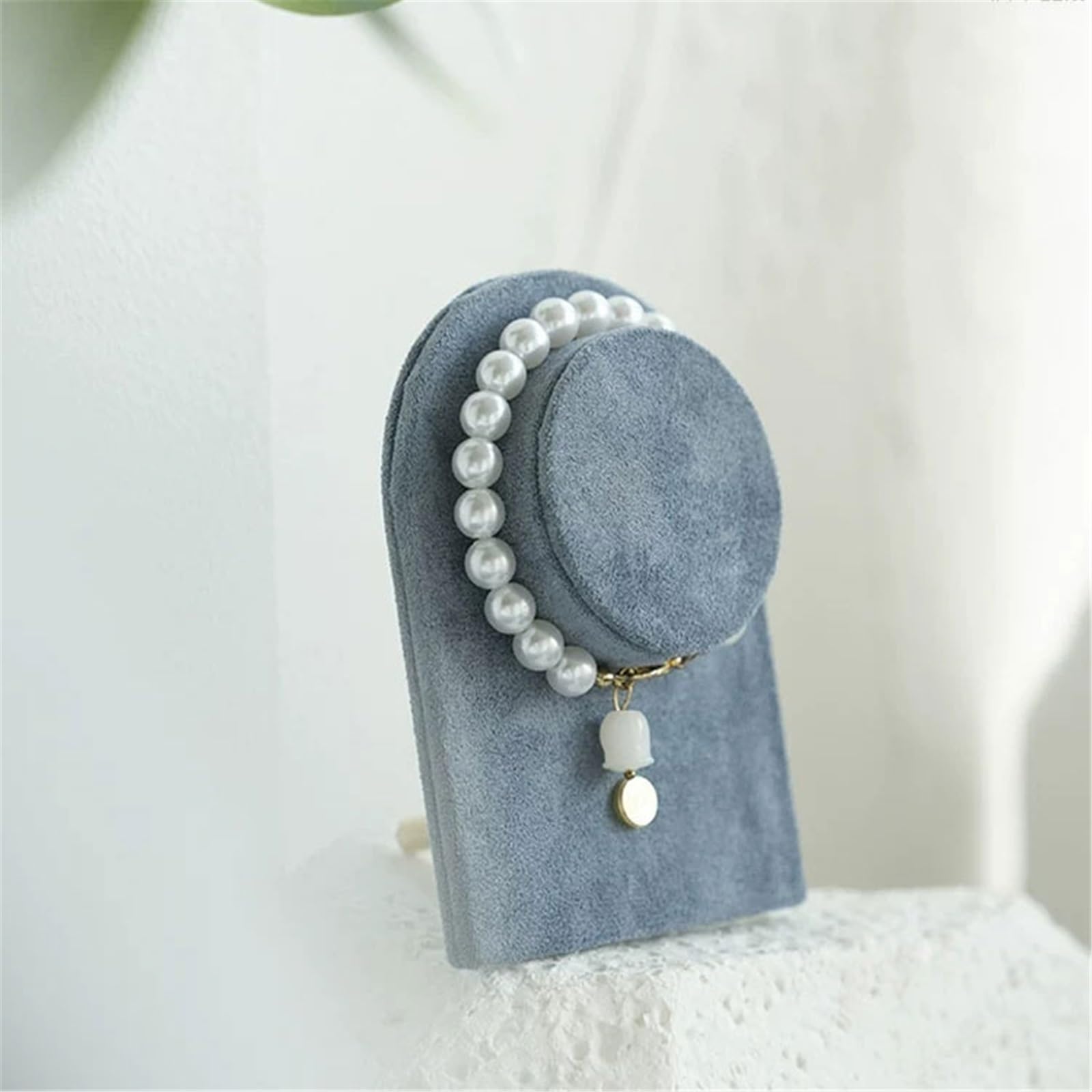 Stojak na biżuterię 8 Piece Multi Shape Velvet Jewelry Display Stand Set Stojak na naszyjnik