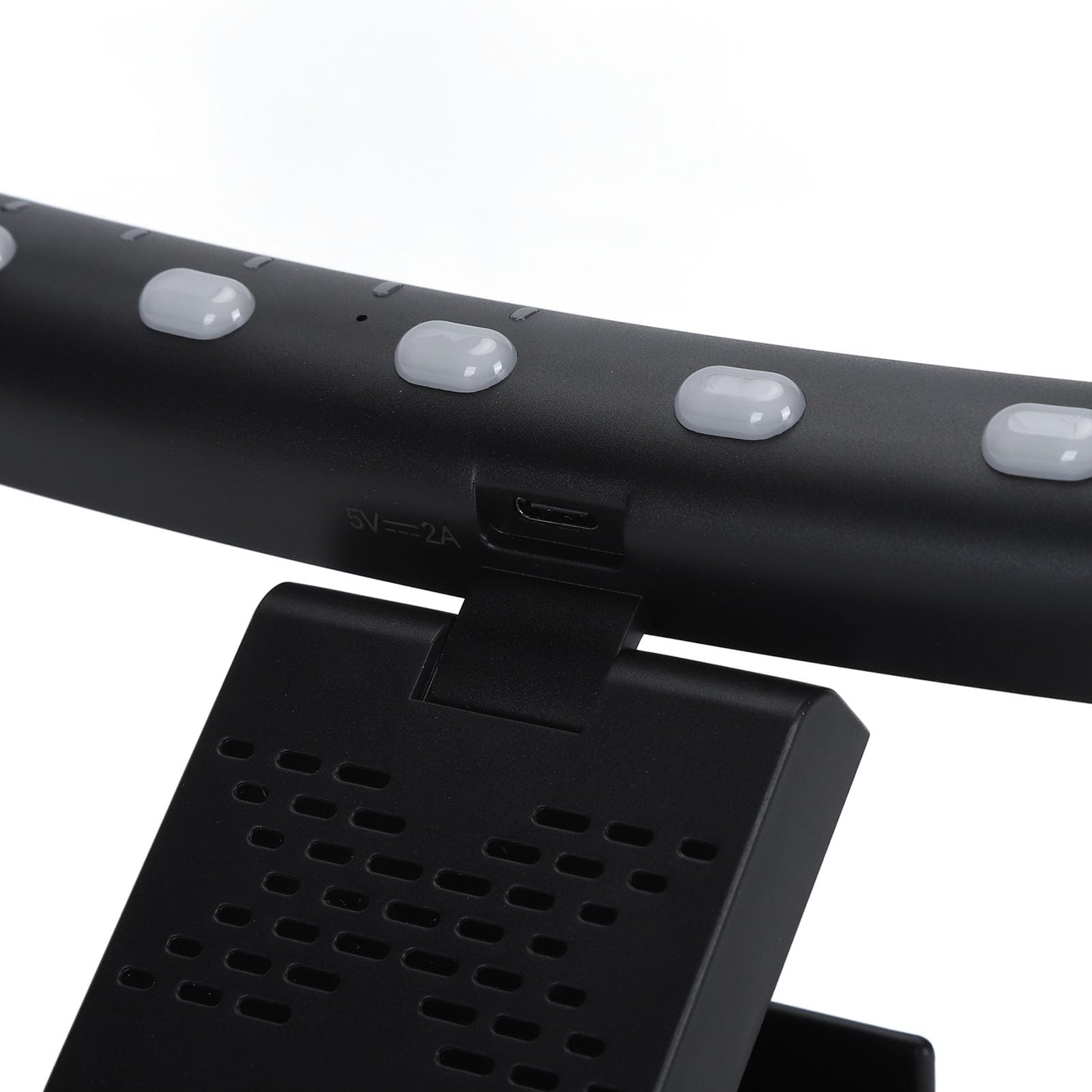 Barra luminosa di monitoraggio oscurità con cassa, retroilluminazione RGB e 7 modalità di colore, lampada per computer curva per giochi e ufficio, barra a led a LED