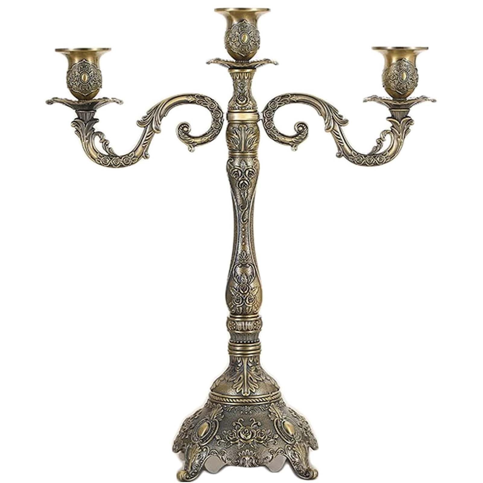 Portacandele Per Candele Affusolate, Portacandele A 3/5 Bracci, Centrotavola Decorativo Per La Casa, Ideale Per Feste E Occasioni Speciali(3 arm)
