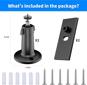 Adjustable Wall Mount Bracket for Camera(2 Pack)