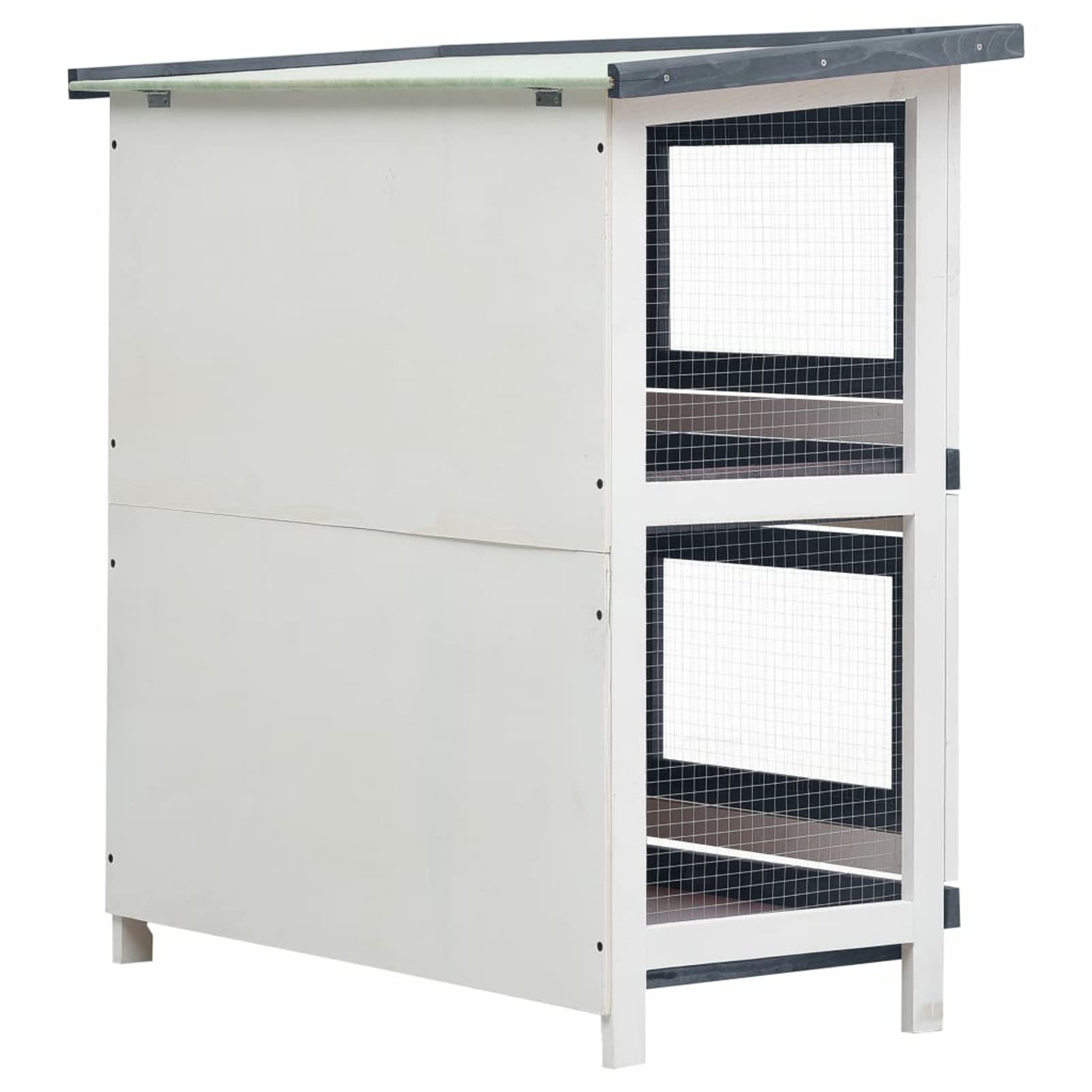 ARKEM Recinto da esterno Conigliera in filo metallico Include cancello Recinto per piccoli animali Recinto per porcellini d'India Gabbia per piccoli animali Box Per uso interno - esterno,Conigliera pe