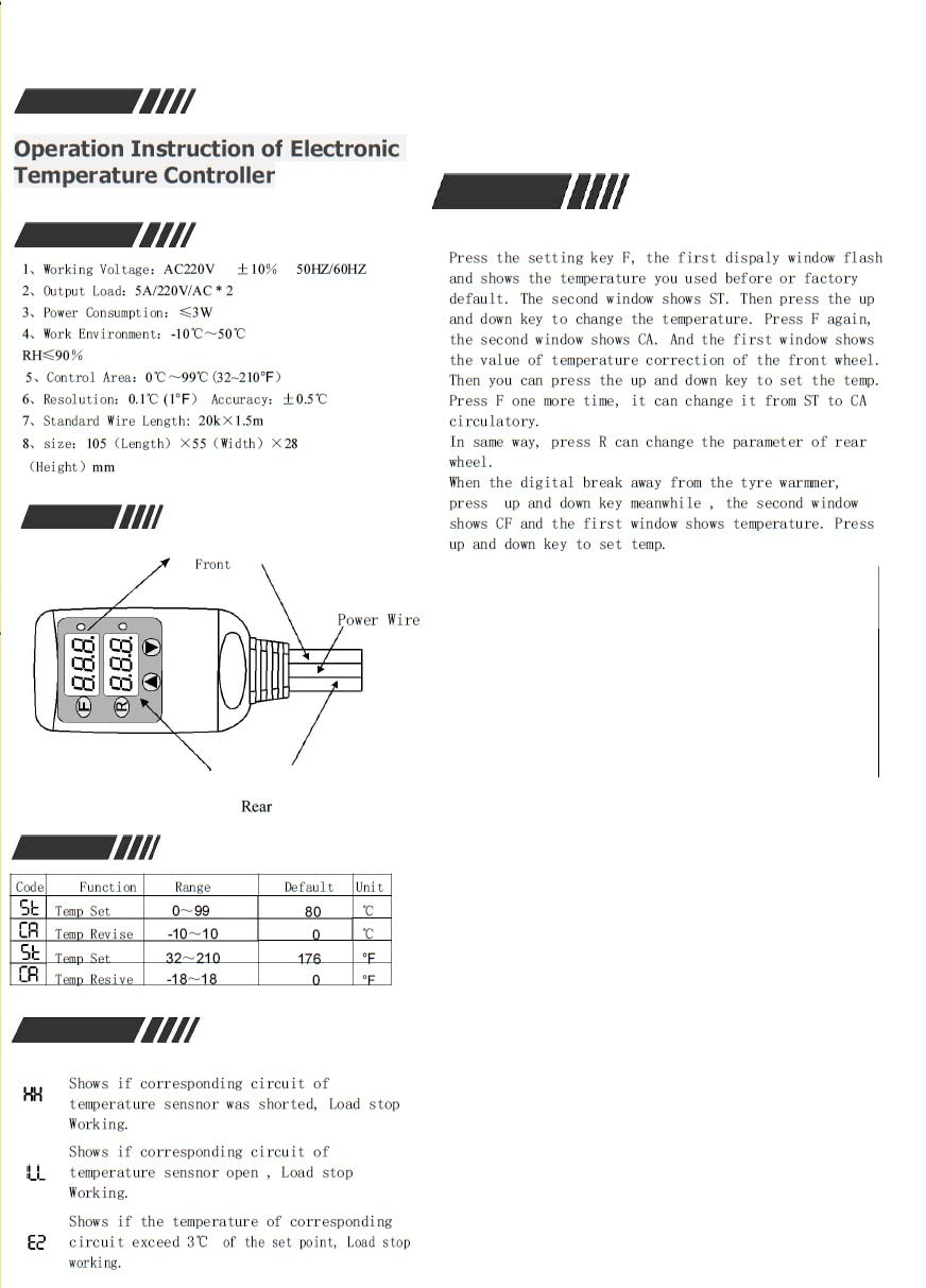 Motorrad Reifenwärmer 120/70-17 180-200/55-17 einstellbar bis 100 Grad