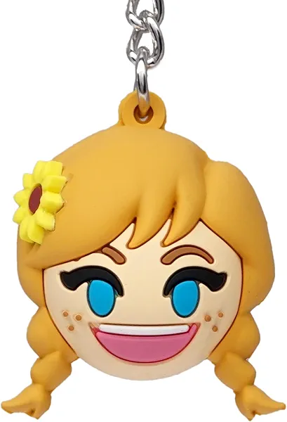 Disney Frozen Anna Emoji Icon Ball Key Ring