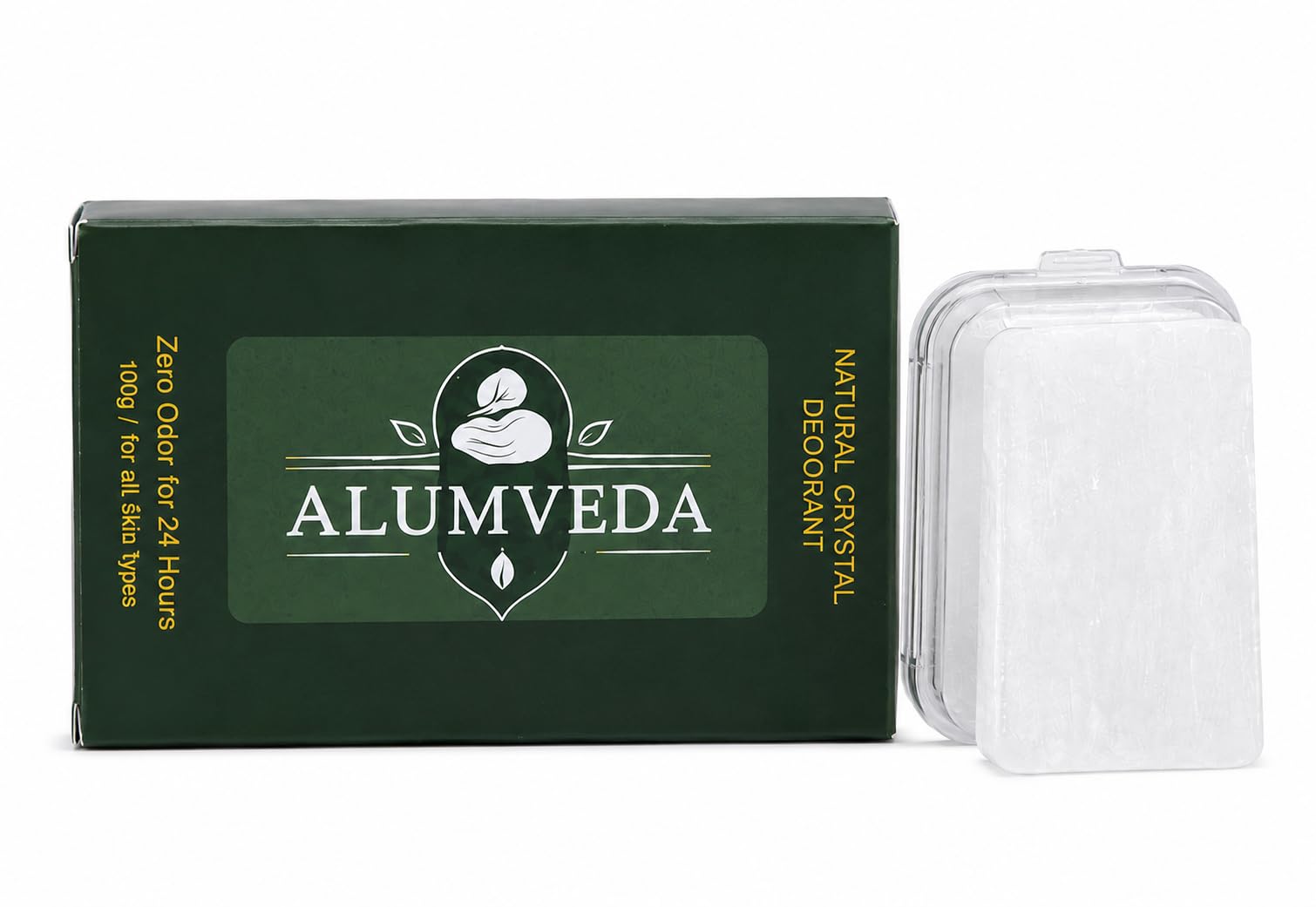 Natural Crystal Deodorant Block, 100g, All Skin Types-picture-46