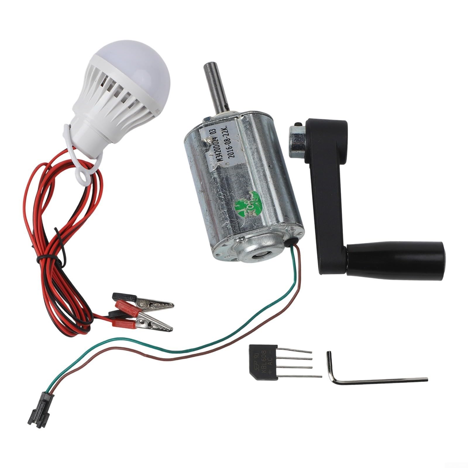 Modello di turbina eolica Breeze fai da te a manovella 12V 80W generatore a magnete permanente adatto per uso domestico o esterno (Set 2)